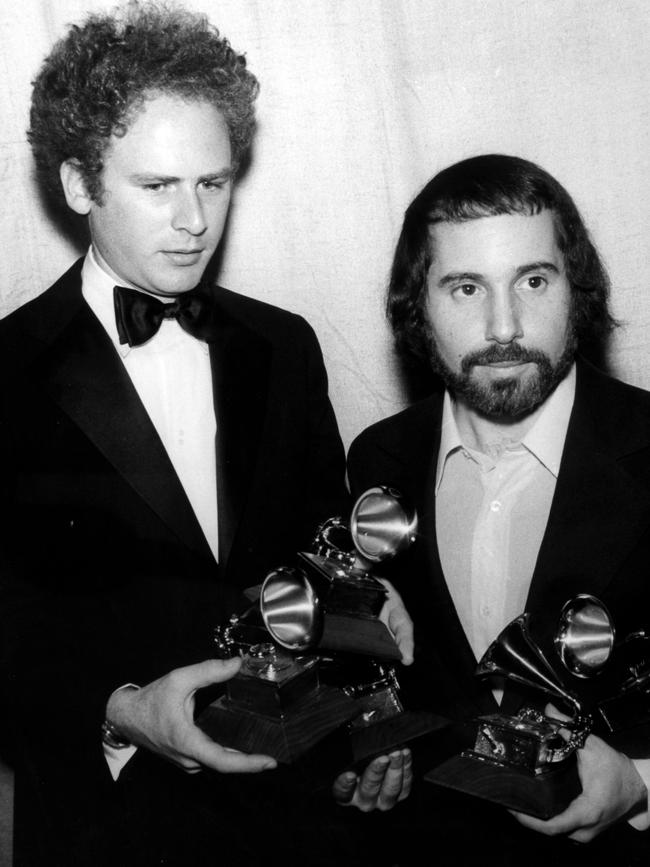 Garfunkel and Simon at the Grammys in 1971. Picture: Popperfoto/Getty Images