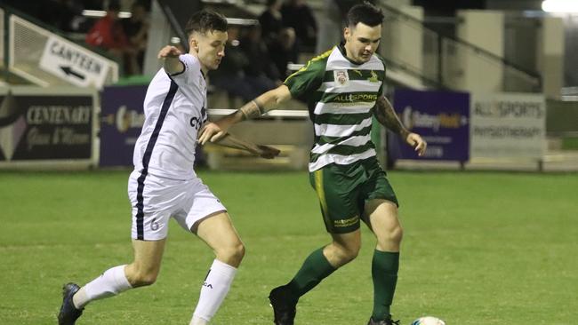 Western Pride goal scorer Kelton Scriggins. Picture: Kerryn Hyett