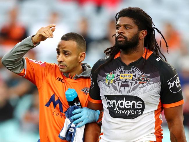 An 18th man could be introduced for cases of foul-play-induced concussions. Picture: Gregg Porteous.