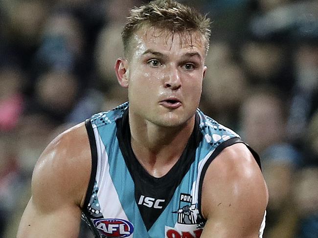 AFL - 08/06/18 - Port Adelaide v Richmond at The Adelaide Oval. Ollie Wines. Picture Sarah Reed