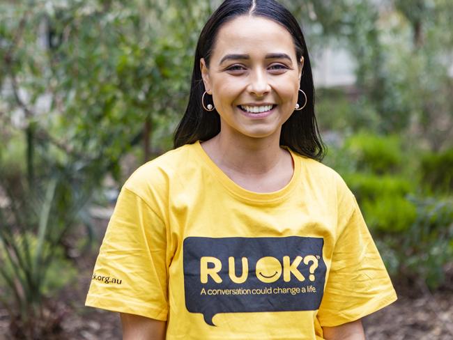 Brooke Blurton is an ambassador for R U OK?