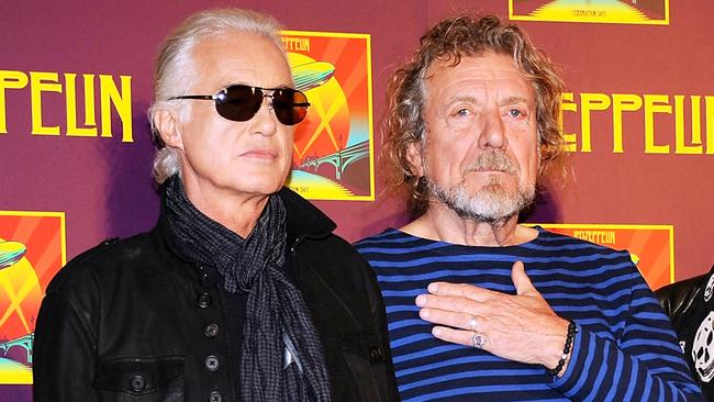 Led Zeppelin guitarist Jimmy Page, left, and singer Robert Plant.