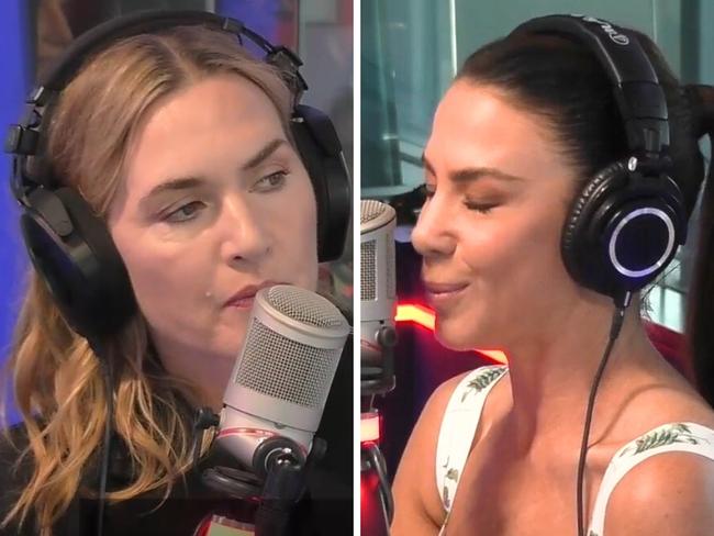 Kate Winslet appeared on Nova where she shared a touching moment with Kate Ritchie. Picture: Nova