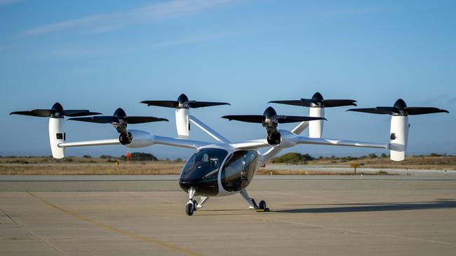 Joby Aviation electric vertical takeoff and landing aircraft. Picture: supplied