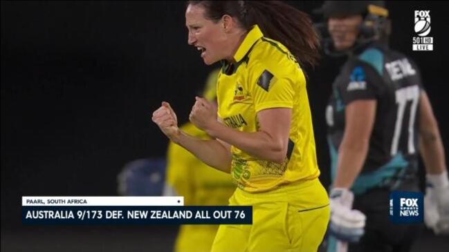 Australia pump New Zealand in World Cup opener