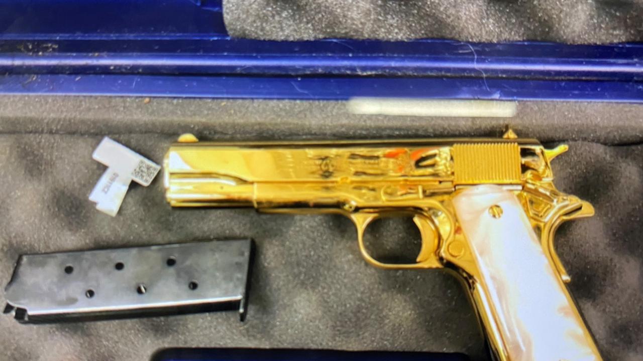 Police say the gun was detected by an X-ray machine. Picture: Supplied.