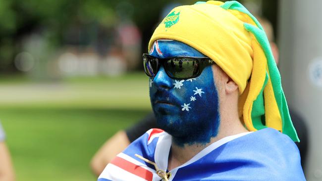 Supporters of Reclaim Australia say they want to 'keep Australian values and culture intact'. Picture: Justin Brierty