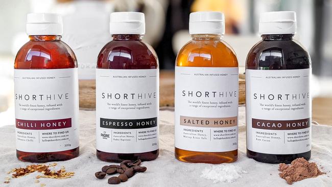 Sweet twist: ShortHive honey is infused with other flavours using ingredients such as chilli, coffee, salt and cacao.