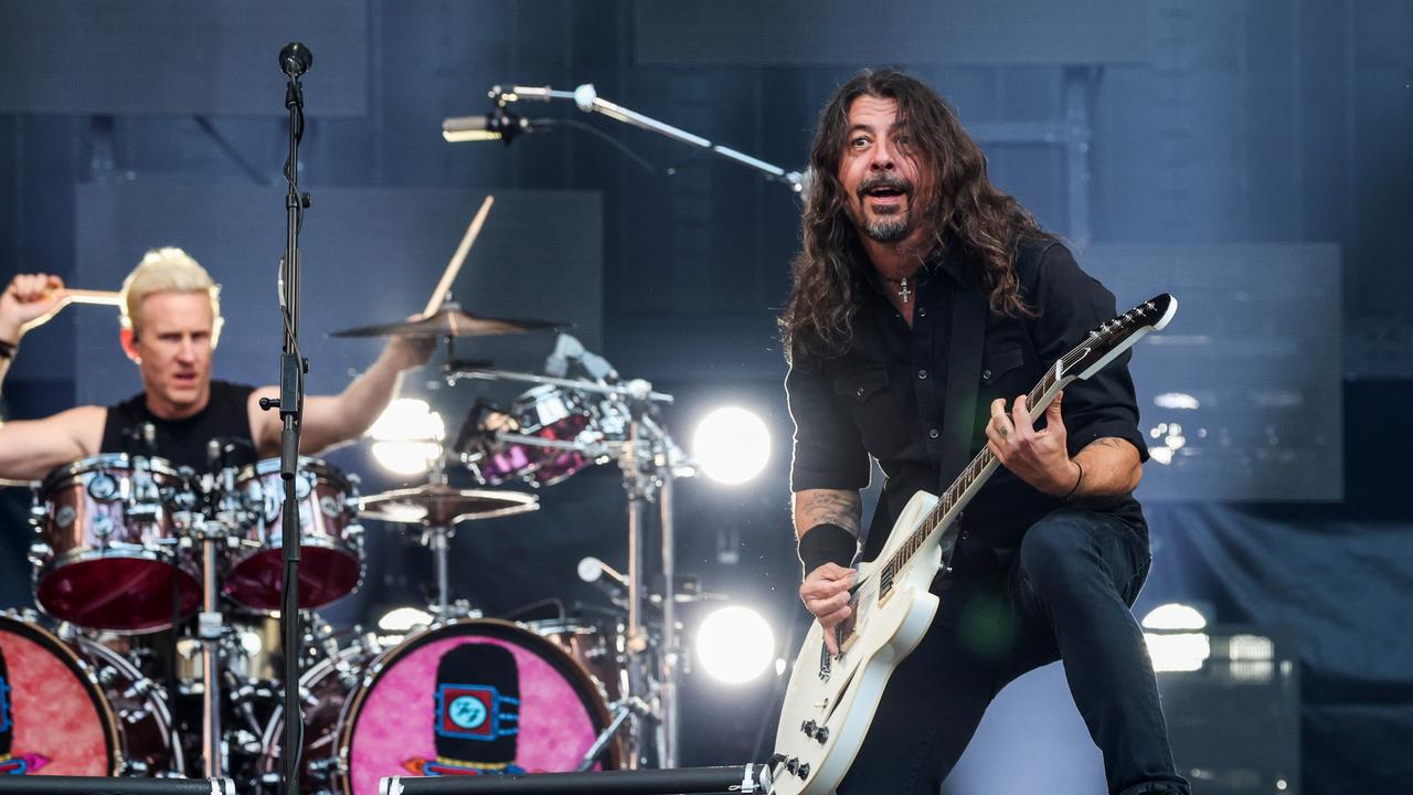 Dave Grohl and Josh Freese perform on stage with the Foo Fighters at London Stadium on June 20. Picture: Kevin Mazur/Getty Images for Foo Fighters