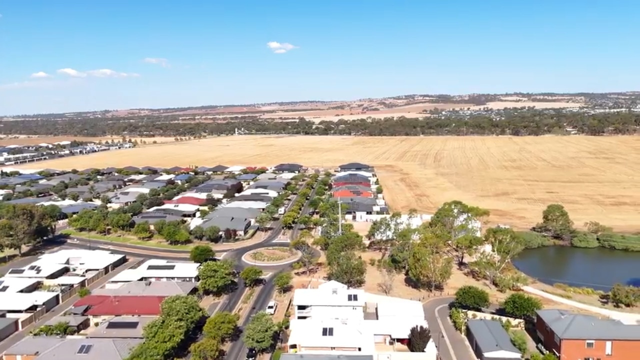 Drone vision of the Playford Alive East site