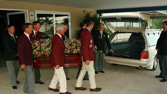 Arthur Earle’s funeral — March 3, 1998.