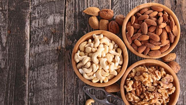 Nuts are a great source of fibre and protein to aid with sleep.