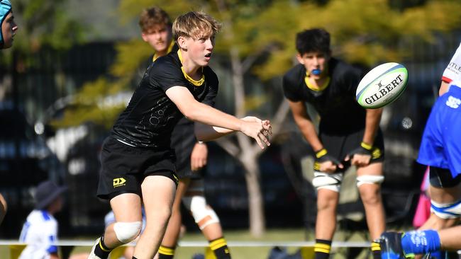 AIC First XV rugby between St Laurence's College and St Edmund's College Saturday May 27, 2023. Picture, John Gass