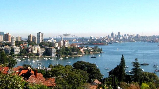 View of Sydney Harbour from Bellevue Hill.