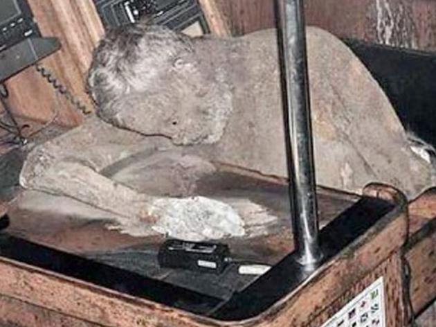 Mummified Manfred Fritz Bajorat. Picture: Barobo Police