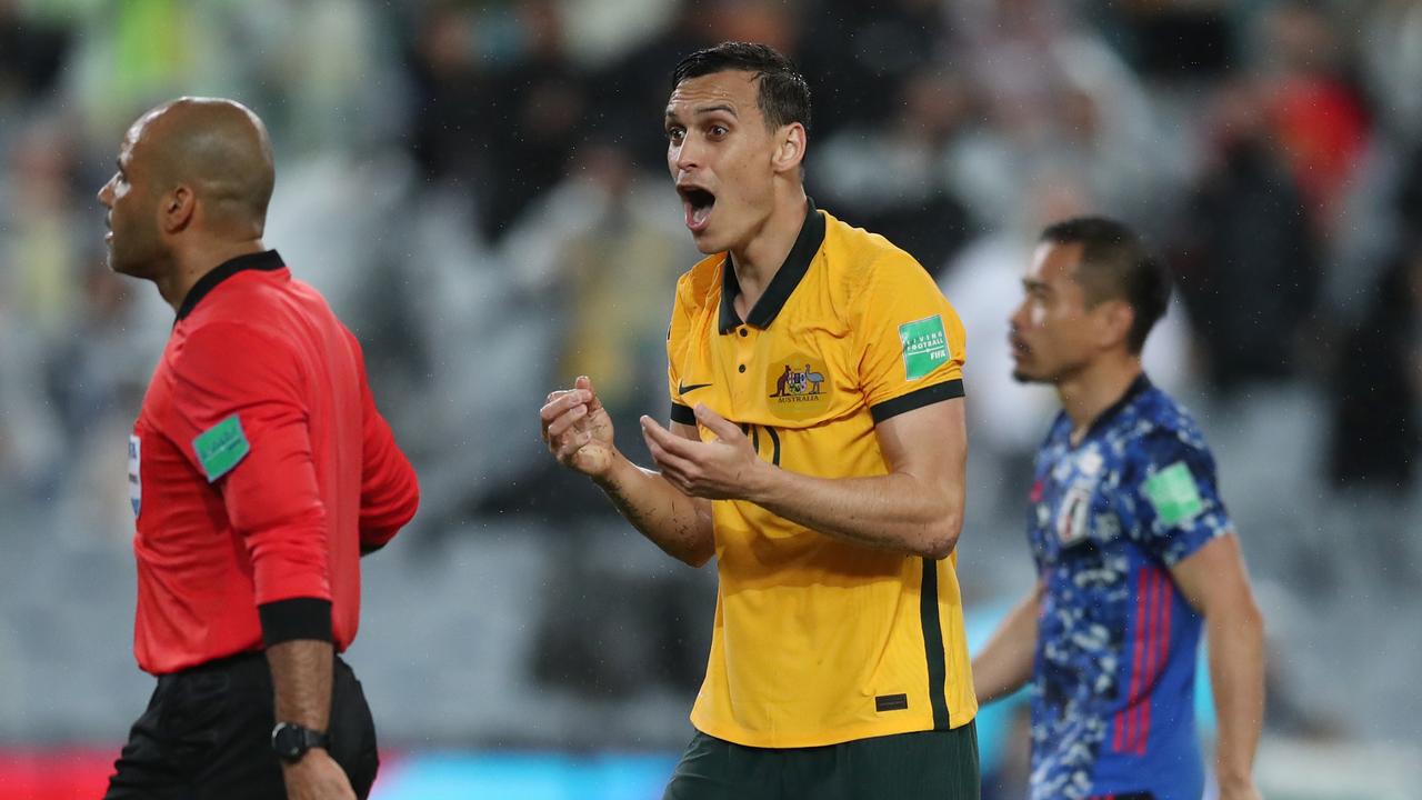 Trent Sainsbury was a surprise omission from Australia’s World Cup squad. Picture: Matt King/Getty Images