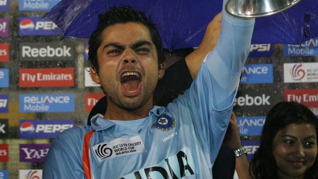 Virat Kohli captained India to the Under 19 World Cup in 2009.
