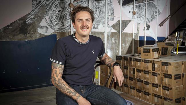 Penny Hospitality, led by Hugo Pedler, is launching new venue Two-Pot Screamer with an eatery downstairs and a bar upstairs at 285 Rundle Street – previously the site of Jock Zonfrillo's Orana. Picture: Emma Brasier