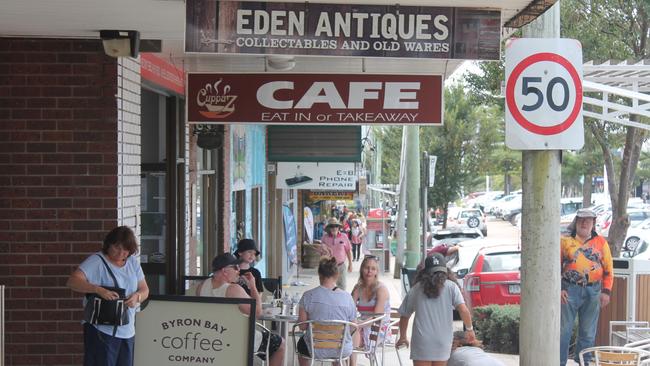 Eden's CBD, where Eric Wolske says two businesses are up for lease. Picture: Tom McGann.