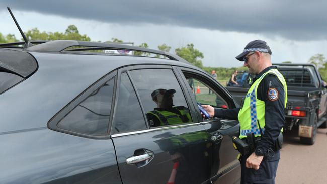 Operation Angove involves high police visibility and increased random breath tests. Picture: Darcy Fitzgerald