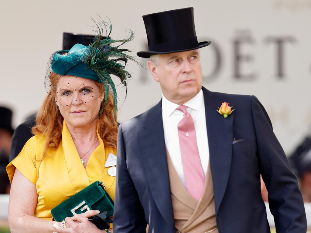 Prince Andrew with his ex-wife Sarah Ferguson. Picture: Getty