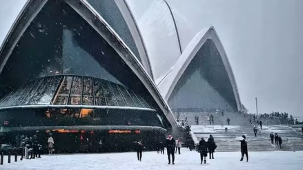 What would a snowy Sydney look like? AI artist’s frosty city