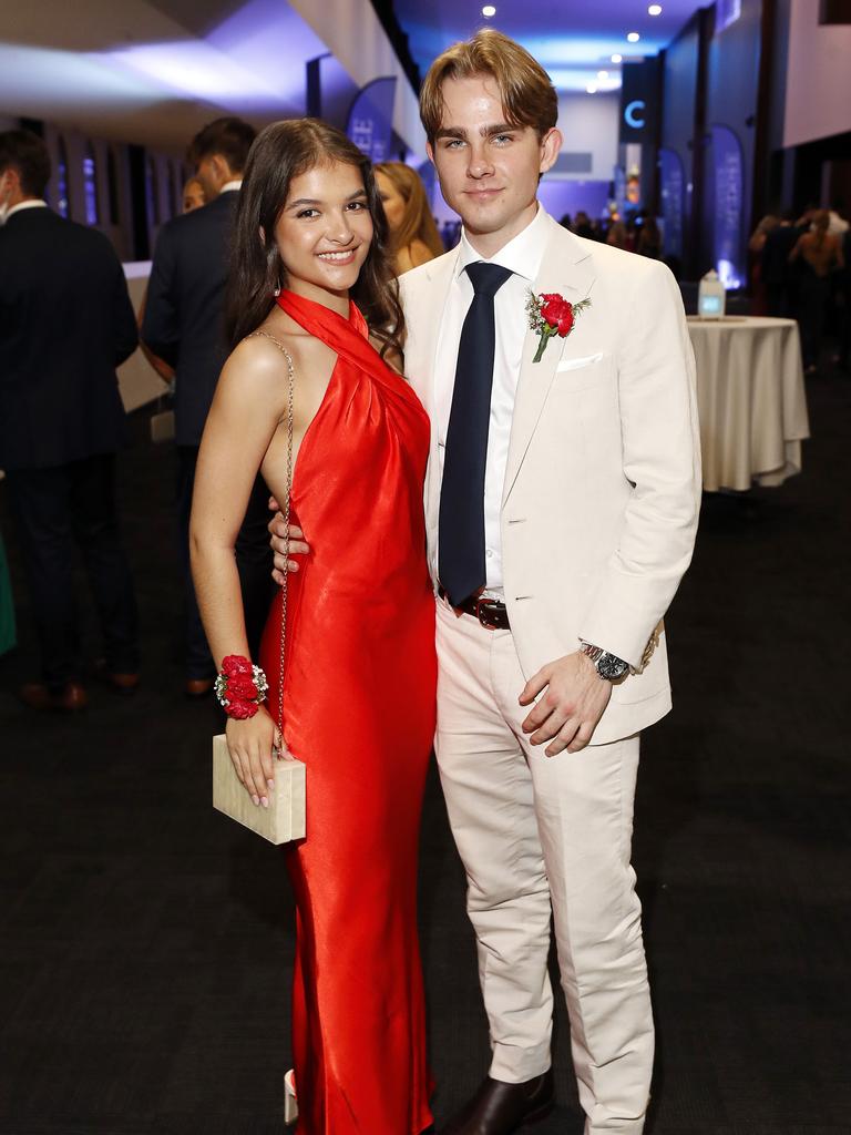 Jordyn Keble and Josh Lude pictured at the 2021 Nudgee College year 12 formal, Royal International Convention Centre Brisbane 19th of September 2021. (Image/Josh Woning)