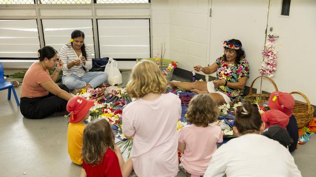 Families enjoy a day of fun and activities at a special Harmony Day celebration at the Malak Community Centre as part of the Fun Bus program. Picture: Pema Tamang Pakhrin