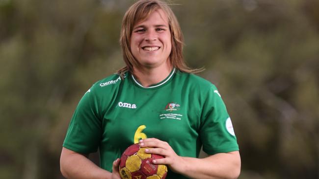 Hannah Mouncey will nominate for the AFLW draft. Picture: Ray Strange