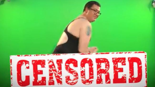 A screen shot from George Christensen's video threat to sing Beyonce's All the Single Ladies. Picture: Supplied