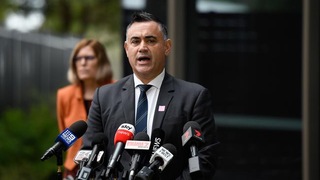 NSW Deputy Premier John Barilaro has been a supporter of restarting the NRL. Picture: AAP/Bianca De Marchi