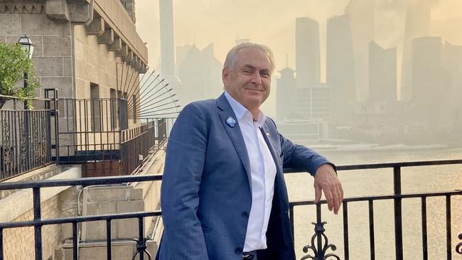 4/11/2024: Trade Minister Don Farrell on the rooftop of the Peace Hotel in Shanghai. Please add to the online story. PHOTO: Will Glasgow