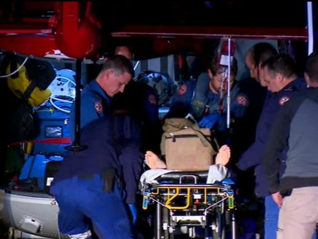 Taylor was rushed to Westmead Hospital on Friday night.