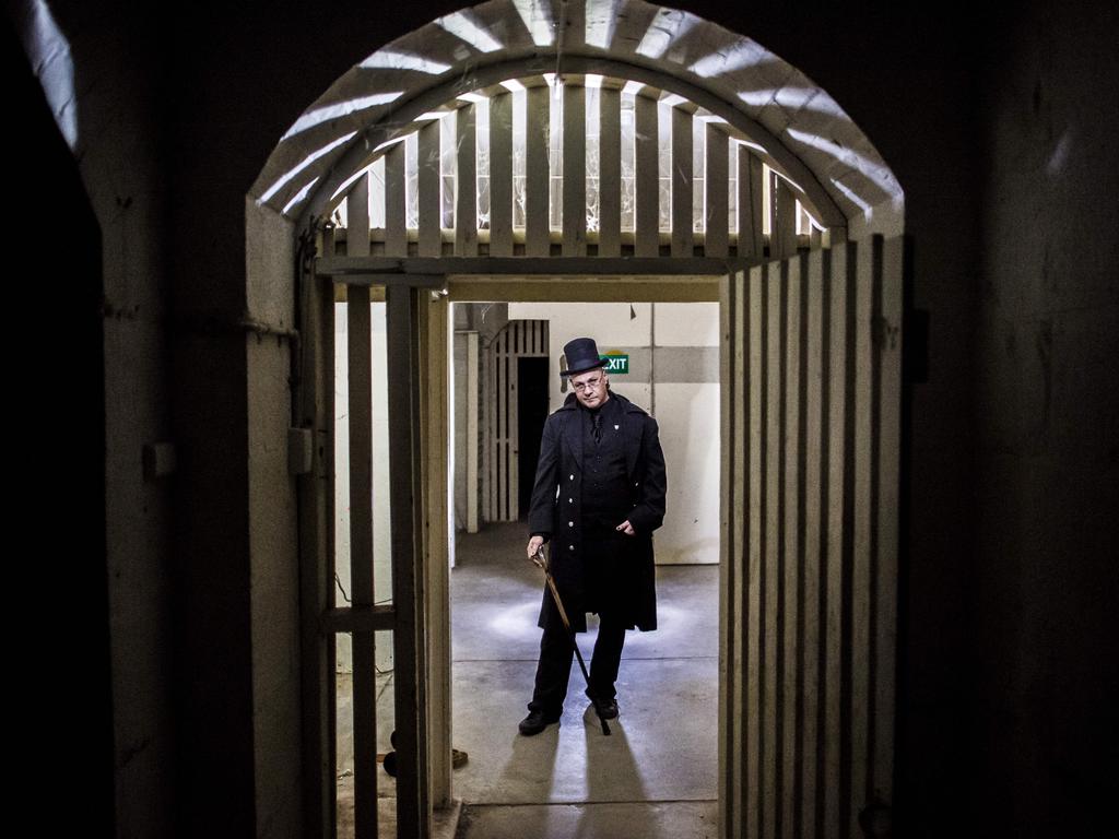 ‘I saw her getting pulled backwards’ … tour guide Nathaniel Buchanan at the old hospital for the mentally ill.