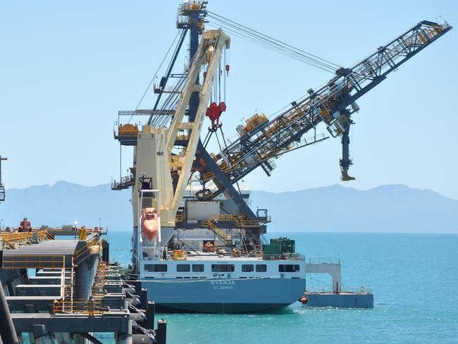 A refurbished shiploader at the Abbot Point Coal Terminal.
