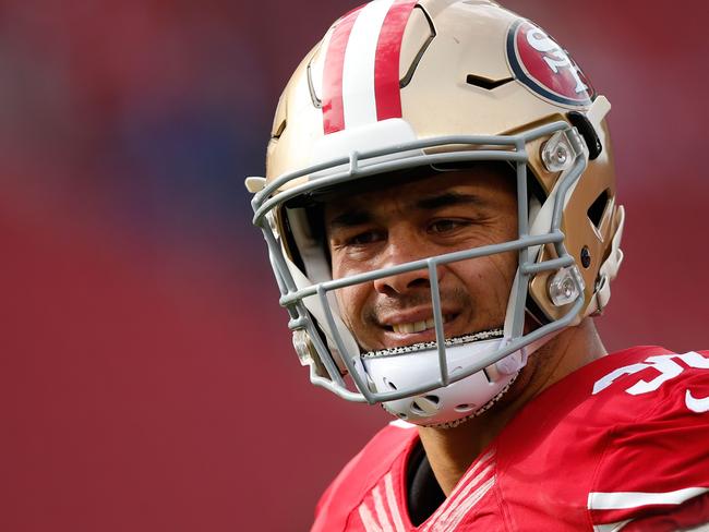 Hayne during his time with the 49ers. Picture: AFP