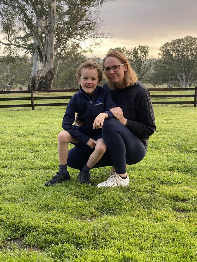 Sophie Simson says her son Gus will no longer be able to attend Penola Primary because of SA's border restrictions. Picture: Supplied