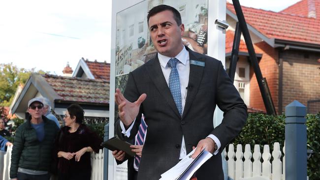 Auctioneer Chris Scerri said rate cuts gave buyers a confidence boost. Picture: Tim Hunter.