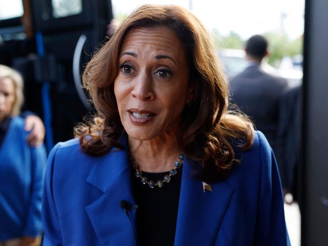 Democratic presidential candidate Kamala Harris has a narrow lead over Donald Trump. Picture: Getty Images via AFP