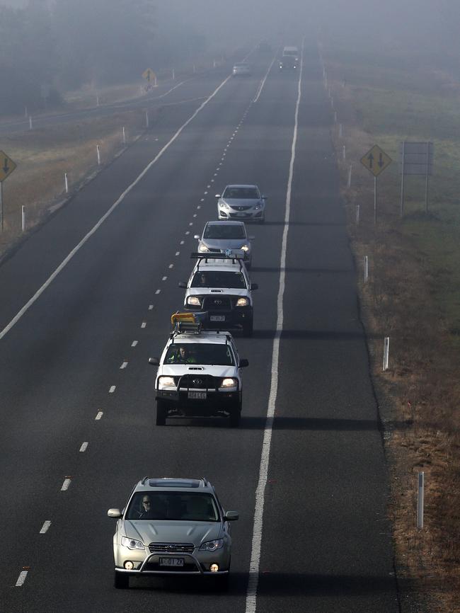 The Bass Highway, the second-most complained about road in Tasmania