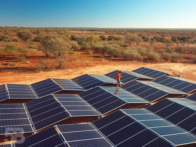 Sun Cable’s Australia-Asia PowerLink will unlock Australia’s vast world-class solar and land resources to provide significant renewable electricity to Darwin and create a new $2 Billion export industry by supplying up to 15% of Singapore’s electricity needs. Pictured: render of Sun Cable’s proposed solar farm in Powell Creek NT. Picture: supplied