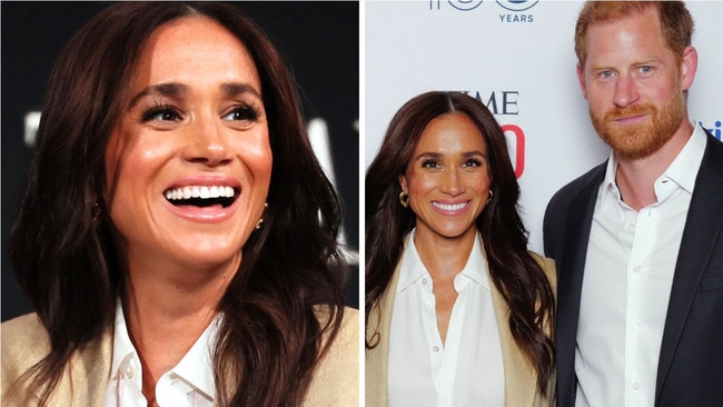 Meghan Markle is very happy. Picture: Craig Barritt/Getty Images for TIME and Countess/Getty Images