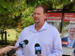 REPEATING SUPPORT: Labor's candidate for Capricornia Russell Robertson has come out again in support of the coal industry following the LNP's accusations that Labor was waging a war against coal. Picture: Leighton Smith