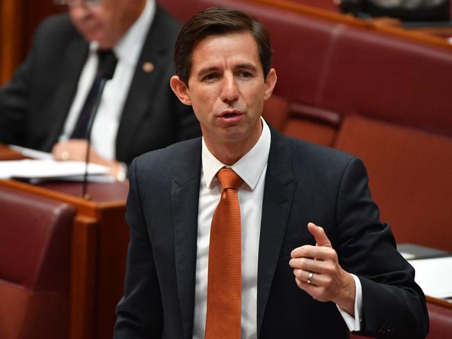 Education Minister Simon Birmingham has scrapped the Abbott government’s disastrous efforts to deregulate course costs. Picture: AAP Image/Mick Tsikas