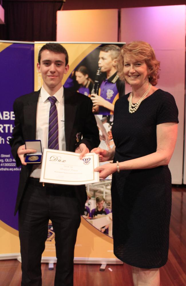 Samuel Close was awarded the Bundaberg North State High School dux for 2023.