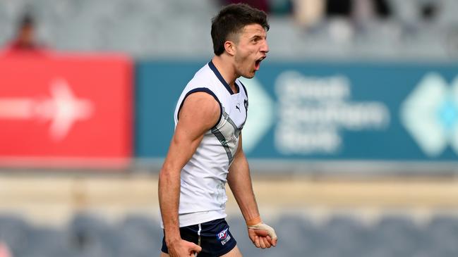 Port Adelaide selected Geelong Falcons livewire Tom Anastasopoulos with its first pick in the draft. Picture: Morgan Hancock/AFL Photos