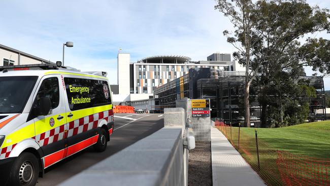 One of the confirmed cases is in Gosford Hospital. Picture: Sue Graham