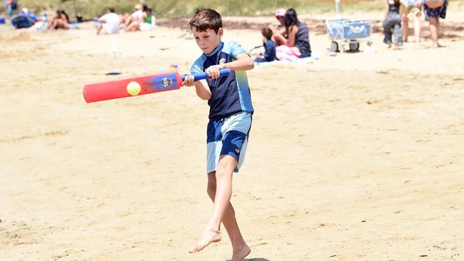 Harvey Billings at Barwon Heads beach. Picture: David Smith.