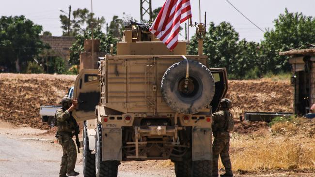 Fifty US soldiers have been pulled from observation posts within the northern Syria safe zone. Picture: AFP