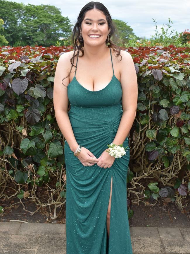 Jennay Jiroch at the Mackay State High School 2021 Year 12 formal, November 16, 2021. Photo: Tara Miko and Janessa Ekert